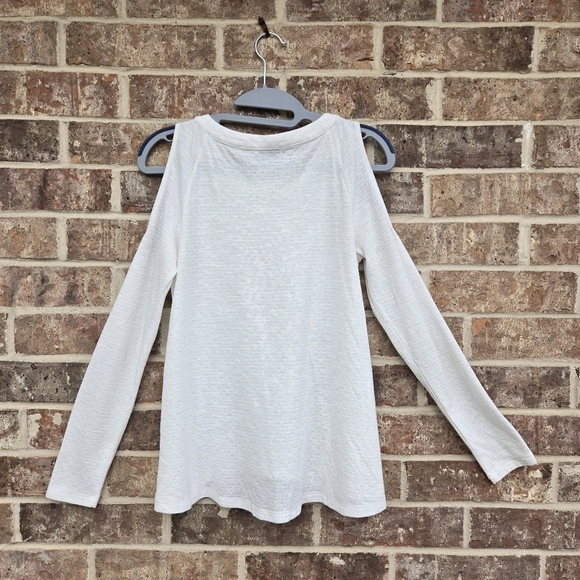Patrizia Luca Cold Shoulders White Top Size Xs - Picture 2 of 3